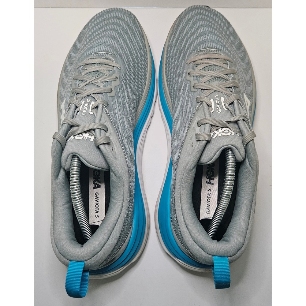 Hoka Gaviota 5 Mens Running Shoes Sneakers Gray Size 11.5 D Comfort Performance - Picture 8 of 11
